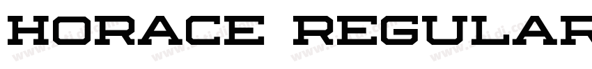 Horace regular字体转换